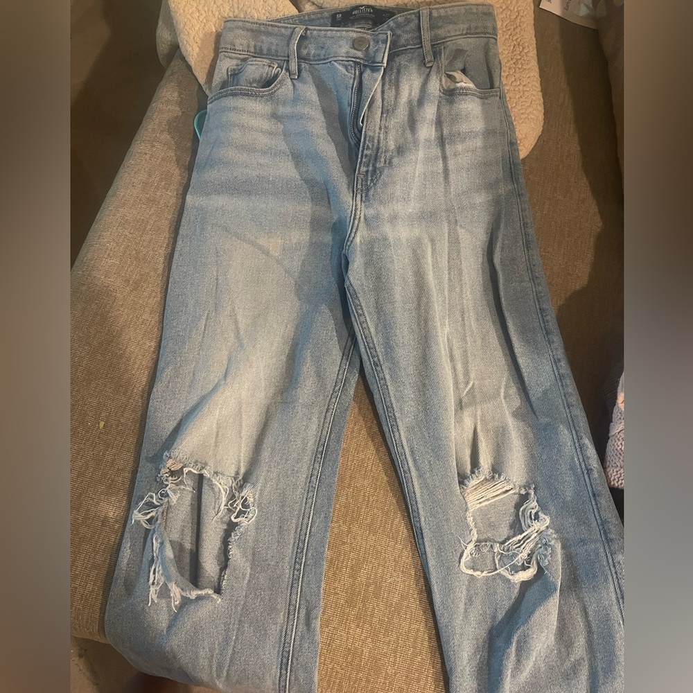 Hollister Light Blue Distressed Skinny Jeans